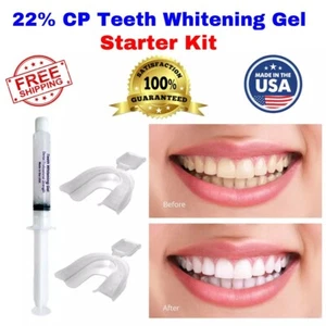 Teeth Whitening Gel 22% CP For Sensitive Teeth At-Home Tooth Bleaching Kit - Picture 1 of 9