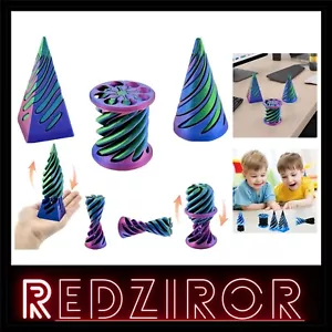 3 Packs 3D Printed Impossible Cone & Pyramid Fidget Toy Set for Stress Relief - Picture 1 of 9