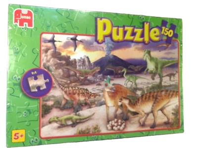Rompecabezas de dinosaurios Jumbo International 150 piezas edad 5 arriba Países Bajos SELLADO Foto 1 de 4