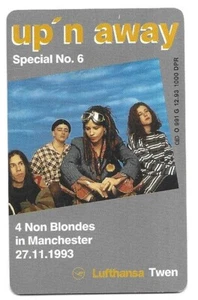 RARE / CARTE TELEPHONIQUE - 4 NON BLONDES / PHONECARD TELECARTE CALLING CARD - Picture 1 of 2