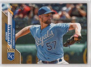 2020 Topps Series 2 Gold Glenn Sparkman #679 Kansas City Royals