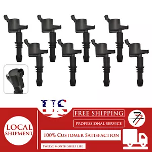 8pcs Ignition Coil Kit For 1999-2008 Ford F-550 Super Duty 6.8L - Picture 1 of 5