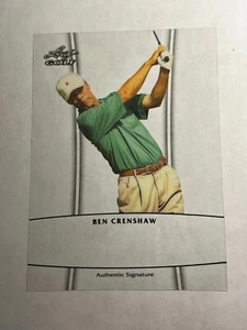 2012 Leaf Metal LAMINATE PROOF MISSING AUTO & # Ben Crenshaw - Picture 1 of 2