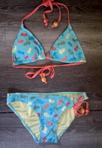 new Coco Rave Small Bikini Swimsuit Beaded Tropical - Picture 1 of 8