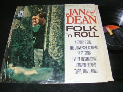 JAN & DEAN Folk 'n Roll LP STEREO Banner LIBERTY 1965 Surf Pop ODDITY Shrinkwrap - Image 1 of 2