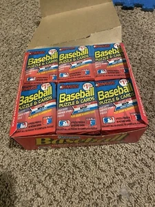 1989 Donruss Baseball Cello Box 24 Unopened Sealed Packs INSIDE A 1990 BOX M31 - Picture 1 of 5
