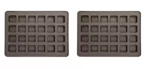 (2 Pack) Culinary Edge Mega 24 Cup Square Muffin Cupcake Brownie Non Stick Pan - Picture 1 of 3