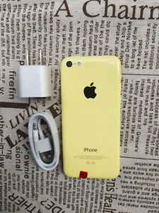 90%N ew Apple iPhone 5C ODBLOKOWANY 8/16/32GB Żółty Dobry prezent dla młodych - Zdjęcie 1 z 9