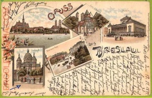 af3605 - JUDAICA vintage postcard: POLAND - Gruss aus Breslau - Picture 1 of 1