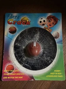 Glass Crack Gag Gift - Football in Window - NEW - Picture 1 of 3