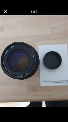 Used Cosina 70-210mm f4.5-5.6 MC Macro Lens for Canon Bayonet Mount - Image 1 of 4