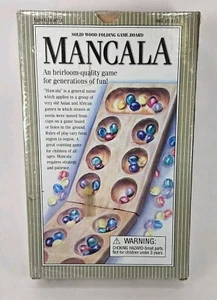 Mancala Premier Solid Wood Board Game Vintage 2005 Gemstone Pieces Sealed - Picture 1 of 6