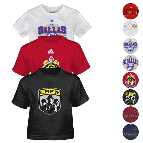 Adidas MLS Toddler Various Team Graphic Short Sleeve T-Shirt Collection (2T-4T) Cover