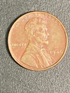 1946 United States Lincoin Wheat RED Penny Circulated - Picture 1 of 2