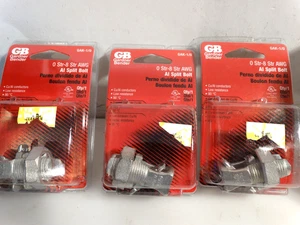 Gardner Bender Al Split Bolt 0 Str8 Str AWG GAK-1/0 lot of 3 - Picture 1 of 2