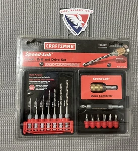 NOS NEU VERSIEGELT Craftsman 16 Stck Speed-Lok Bohrschrauber-Set 26172 USA Brandneu! - Bild 1 von 9