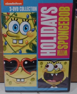 DVD Nickelodeon Holidays With Spongebob 3 DVD Collection Christmas Halloween NEW - Picture 1 of 2