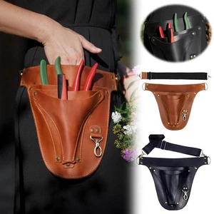Heavy Duty PU Leather Garden Tool Belt Portable Gardening Pouch Functional Tool - Picture 1 of 8