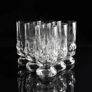 Arnolfo di Cambio Cristal Saturno Vino Juego de 6 Vintage Mid Century - Imagen 1 de 5