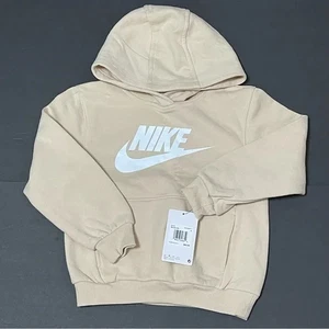 Nike Fleece Pullover Kids Boy's Hoodie Beige Sz 6 (5-6 YRS) 86L094-X5C - Picture 1 of 2