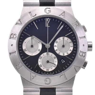 BVLGARI Diagono Sport Chrono Date CH35S SS / Rubber Quartz Men's Watch P#143549 - Image 1 of 4