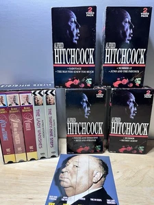 Alferd Hitchcock VHS Box Sets - 8 Tapes. Free Shipping - Picture 1 of 12