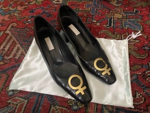 Suzanne Rae Feministische Loafer 2" Blockabsatz Schwarz Italienisches Leder US 9,5 EU 40 - Bild 1 von 12