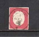 1854 ITALY SARDINIA SA# 9 40c GREAT MARGINS $7600.00 BEHR CERTIFICATE, RARITY !!