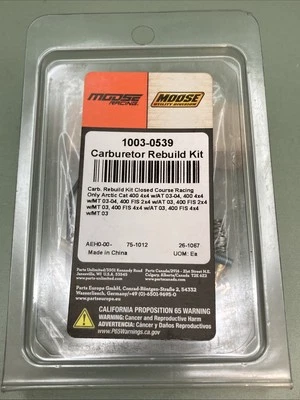 NUEVO GENUINO MOOSE 1003-0539 Kit de Reparación de Carburador - Arctic Cat Foto 1 de 2