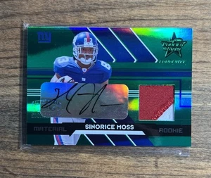 2006 Rookies & Stars Longevity Rookie Emerald Material Auto Sinorice Moss 1/1  - Picture 1 of 6