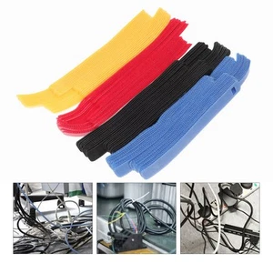 80 Pcs Tie Undoable Cable Ties Travel Cord Management Organizer Fastener - Afbeelding 1 van 11