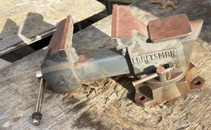 Tornillo de banco vintage Craftsman #4 #51854 con mordazas de 4" - Imagen 1 de 16