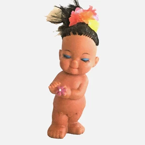 Vintage Rubber Hawaiian Hula Girl Doll Aloha 5” Doll Nude - Picture 1 of 12