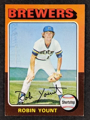 1975 Topps Baseball #223 Robin Yount novato Milwaukee Brewers Foto 1 de 3