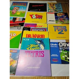 Lot of 12 Nintendo NES Instruction Manuals Showing Wear Writing Othello Yoshi A