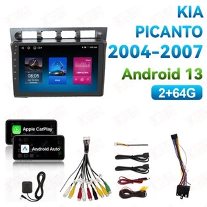Für KIA PICANTO 2004-2007 Android 13.0 CarPlay Autoradio BT GPS Navi DAB+ 2+64GB - Bild 1 von 11