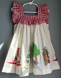Eleanor Rose Little Red Riding Hood Lacey Dress Size 3/4 - Picture 1 of 10
