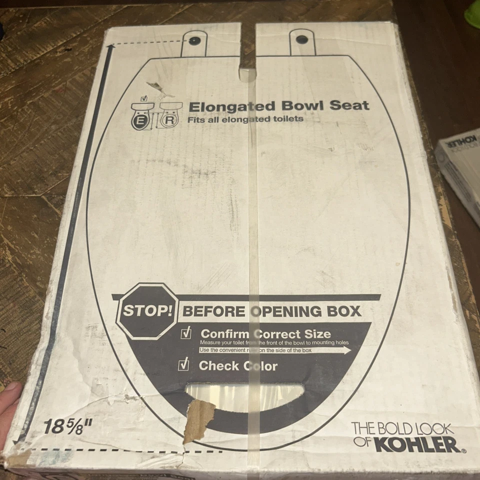 KOHLER 4636-NY CACHET ELONGATED TOILET SEAT DUNE COLOR 213101