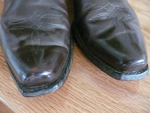 1960-70 Acme Short Boots Made in USA 1940 Vintage Style Square Toe 9 1/2 D as is - Picture 1 of 11