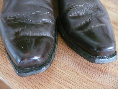 Botas Cortas Acme 1960-70 Hechas en EE. UU. 1940 Estilo Vintage Puntera Cuadrada 9 1/2 D como están Foto 1 de 4