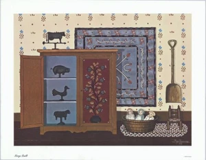 Pat Pearson Vintage Country Art Kays Quilt 20x16 in - Picture 1 of 1