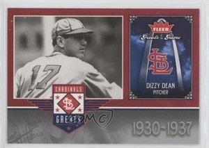 2006 Fleer Greats of the Game Cardinals Greats Dizzy Dean #STL-DD HOF