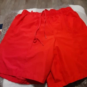 Mens Speedo Red Swim Trunks * Mesh Lined * Size M - Picture 1 of 4