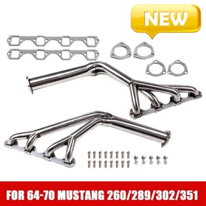 Stainless Steel Manifold Headers for 1964-1970 Ford Mustang 260/289/302/351 V874 - Picture 1 of 7