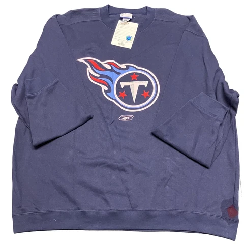 Vintage Reebok NFL Tennessee Titans Graphic Blue XXL Sweater 4557 Cover