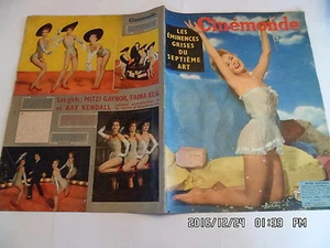 CINEMONDE N°1210 17/10/1957 MITZI GAYNOR BARDOT C.CHAPLIN BECAUD TODD HANIN K5 - Picture 1 of 1