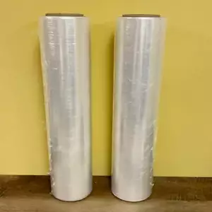 € Nuevo ProLite Super Flex Envoltura elástica 12 micras 18"" x 1500 pies 2 rollos movimiento de paletas - Imagen 1 de 3