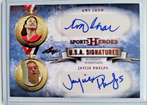 2013 Leaf Sports Heroes USA Signatures Bronze Amy Chow Jaycie Phelps #USA-5  ps2