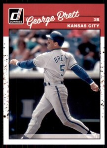 2023 Donruss Baseball Retro Base #284 George Brett - Kansas City Royals