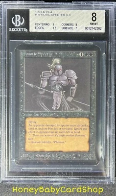 MTG Limited Edition Alpha 1993 Hypnotic Specter BGS 8.0 NM/MT Old School 93/94 - Image 1 of 4
